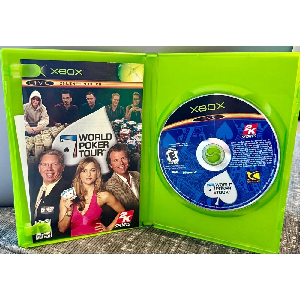 2K Sports World Poker Tour Xbox Video Game NTSC Complete